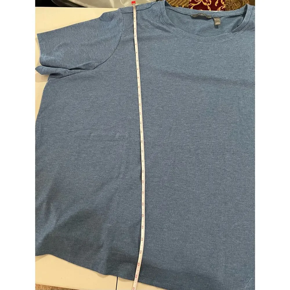 Anybody Ribbed Hacci Short Sleeve & Flare Pant Lounge Set BLUE NWOT SIZE PLUS 5X - Picture 8 of 12